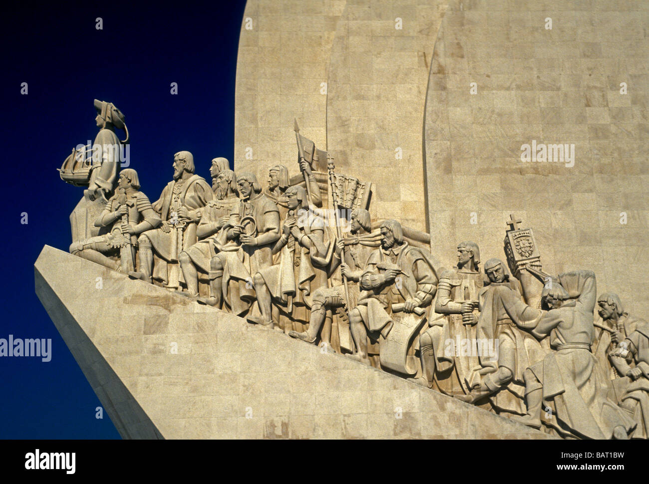 Il Monumento delle Scoperte, discovery monumento, Padrao dos desobrimentos, Belem, Lisbona, distretto di Lisbona, Portogallo, Europa Foto Stock