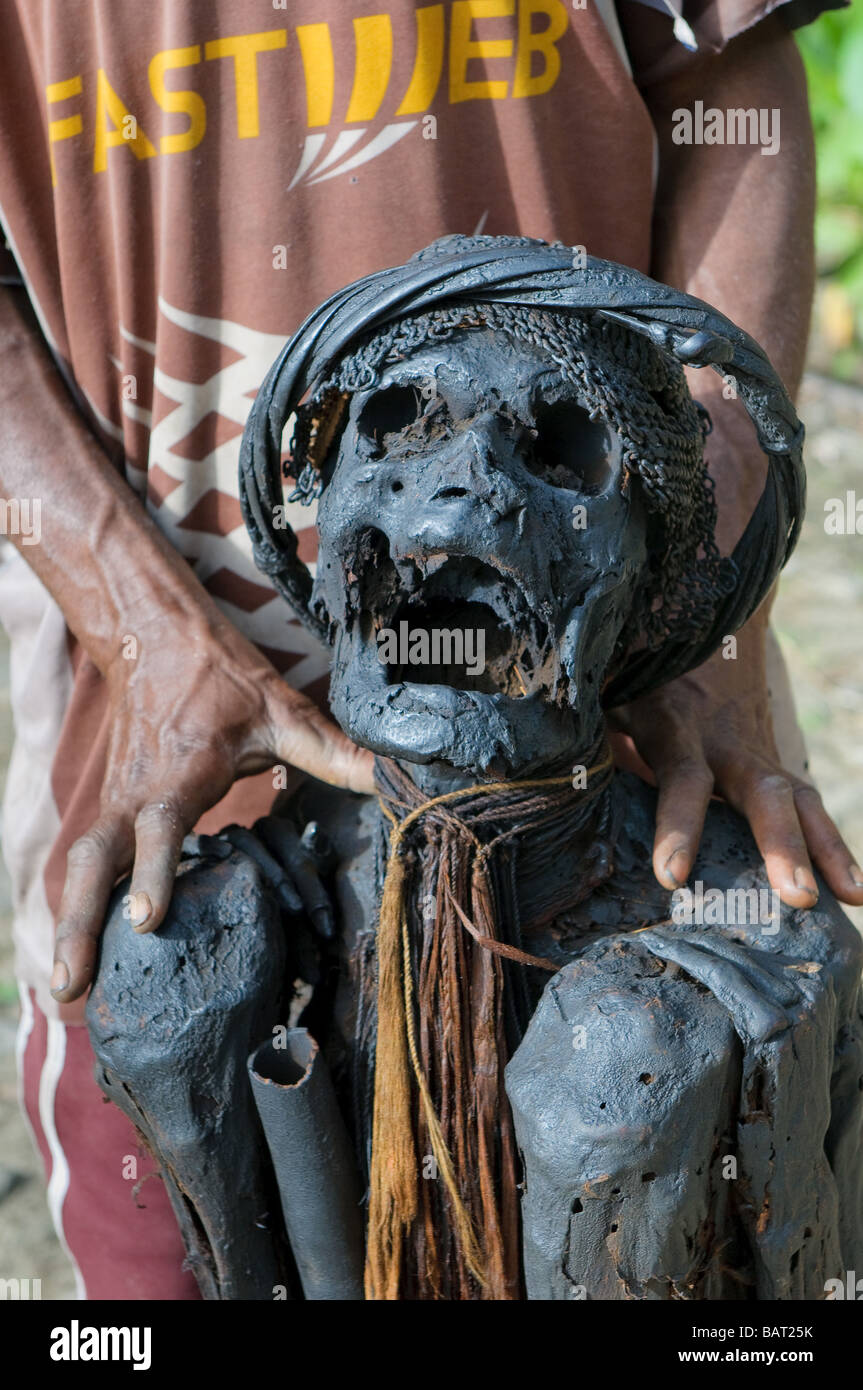 Mummia di Papua Papua Indonesia Foto Stock