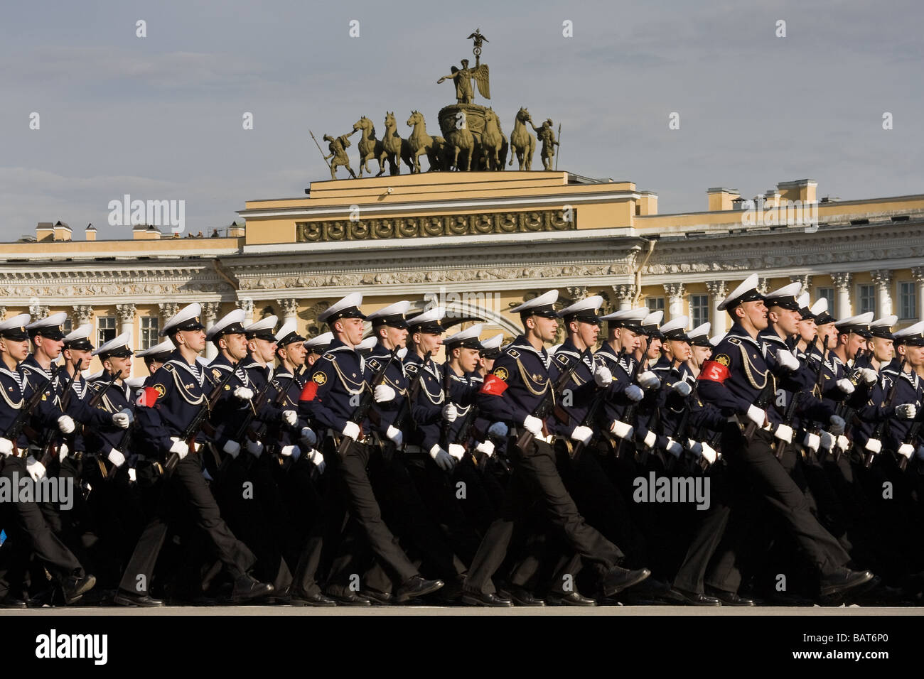 La Giornata della vittoria sfilata di prove, San Pietroburgo Russia 05 Maggio 2009 Foto Stock