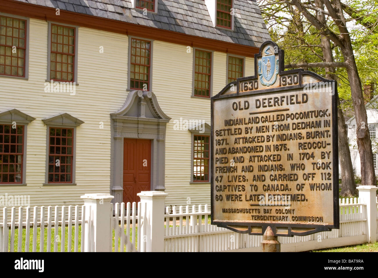 Vecchia Deerfield, Massachusetts. Città storica. Foto Stock