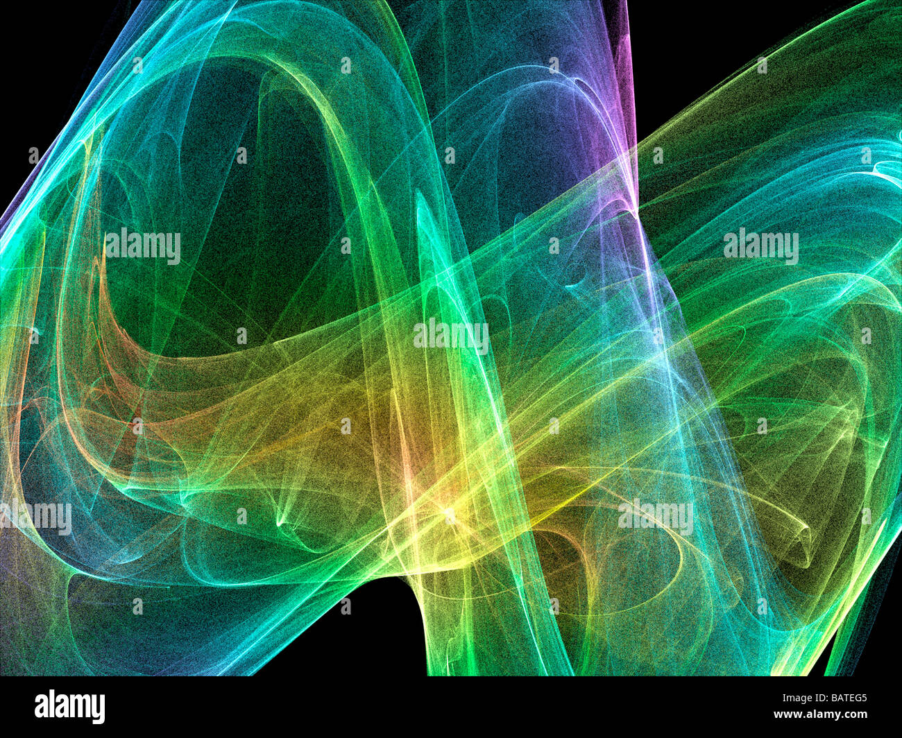 Strano attrattore, computer grafica. Foto Stock