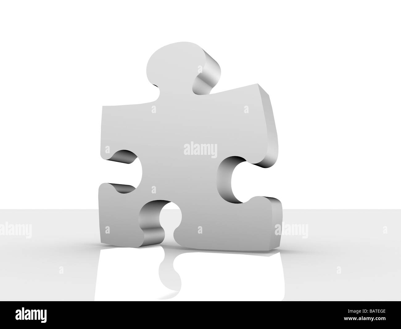 Pezzo del puzzle, computer grafica. Foto Stock