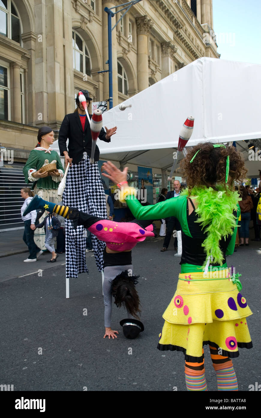 Scopri le Isole Baleari festival in Manchester City Centre Regno Unito Foto Stock