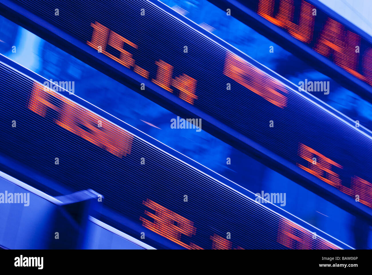 Stati Uniti d'America, New York New York City, stock ticker in Times Square Foto Stock