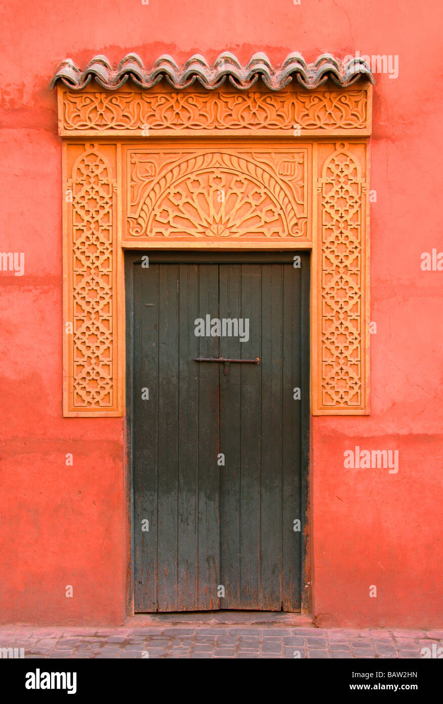 Porta a marrakech marocco Foto Stock