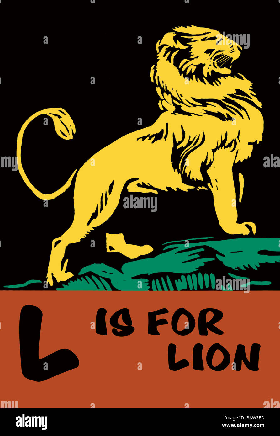 L è per il Leone Foto Stock