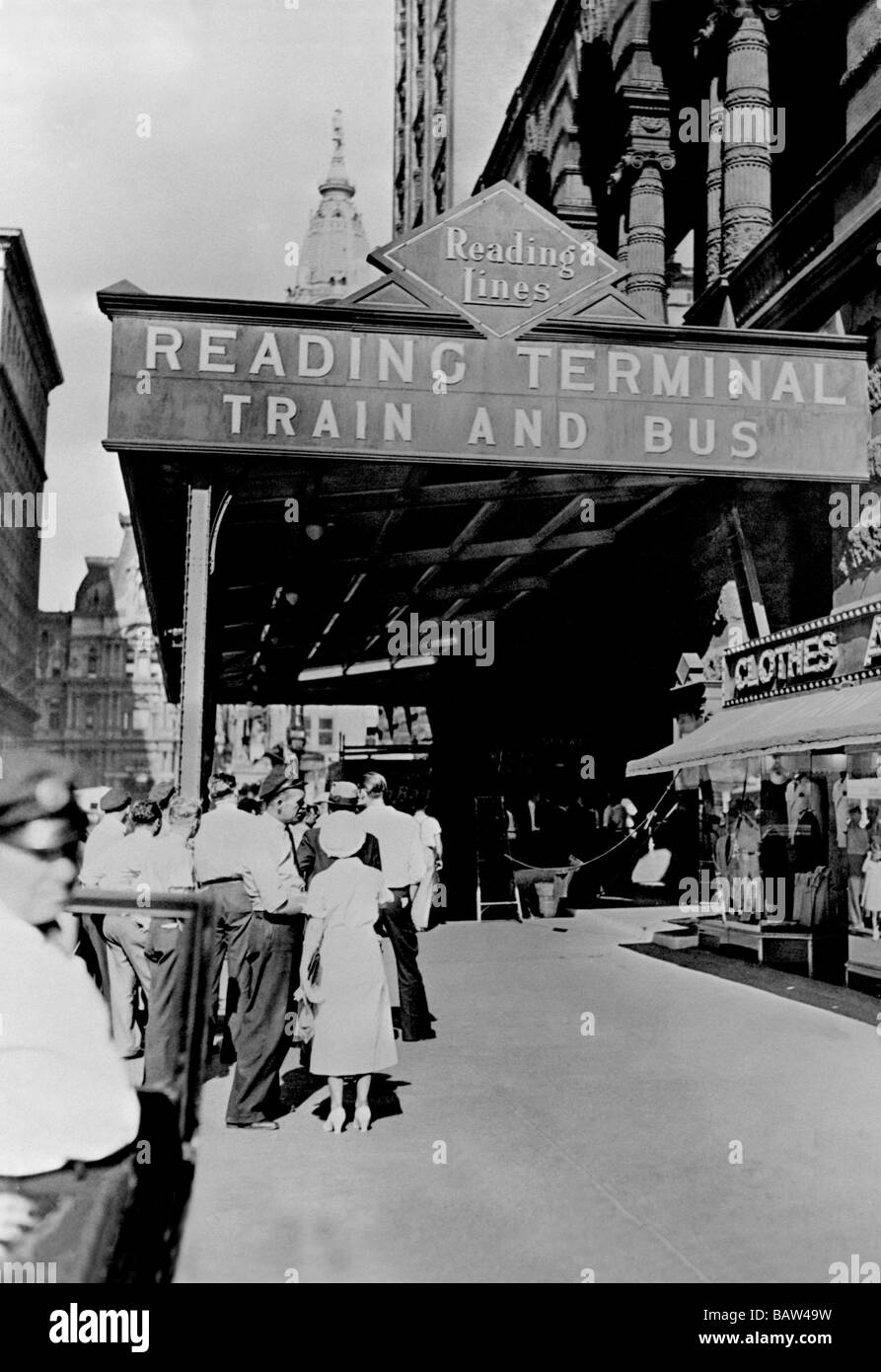 Terminale di lettura del treno e bus,Philadelphia,PA Foto Stock