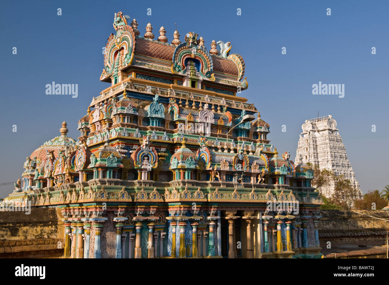 Sri Ranganathaswamy Tempio Srirangam vicino a Trichy Tamil Nadu India Foto Stock