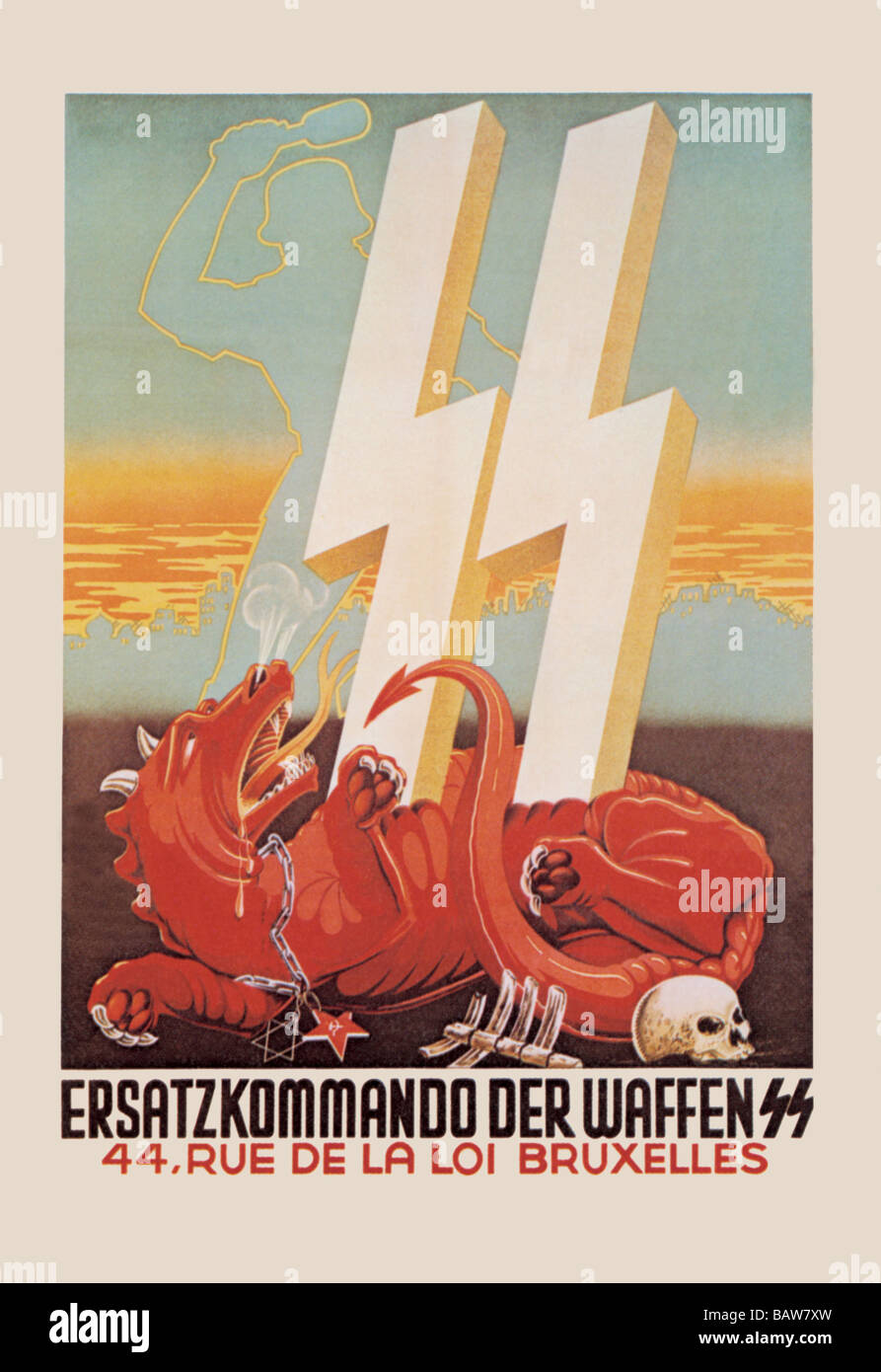 Waffen SS assunzione Foto Stock