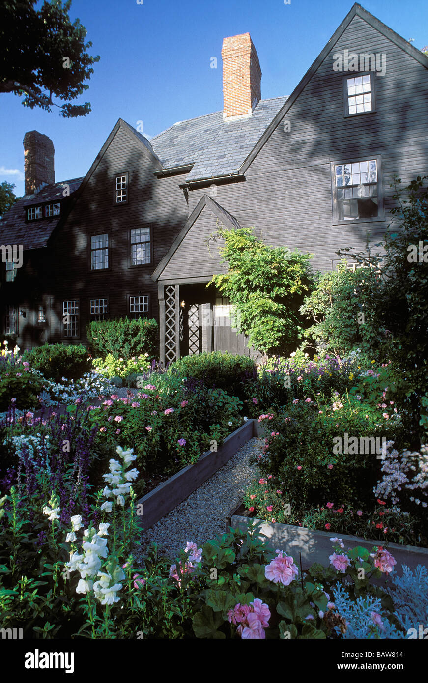 Casa di sette frontoni in Salem Massachusetts Foto Stock