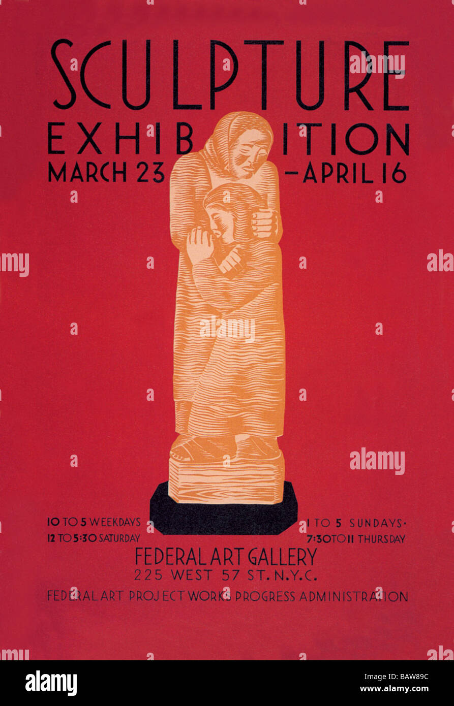 Esposizione di scultura: WPA Federal Art Project Foto Stock
