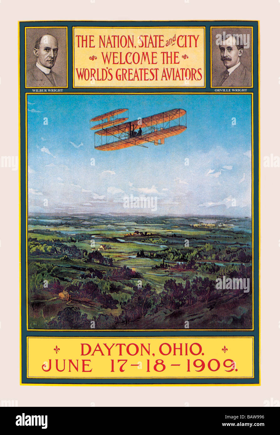 Dayton,Ohio accoglie favorevolmente i fratelli Wright Foto Stock