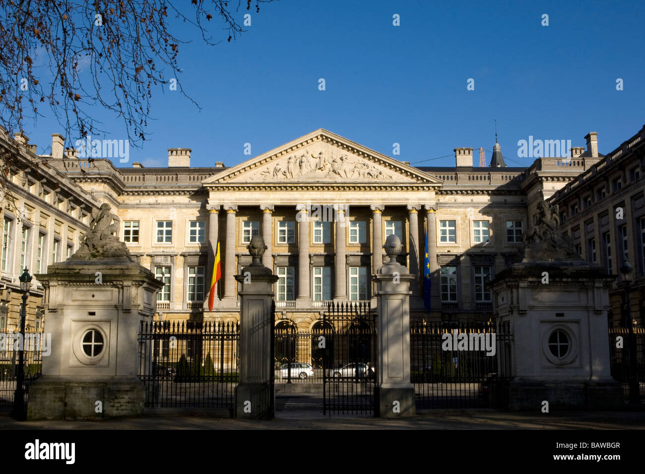 Palais de la nazione o il Palazzo della Nazione, Bruxelles, Belgio Foto Stock