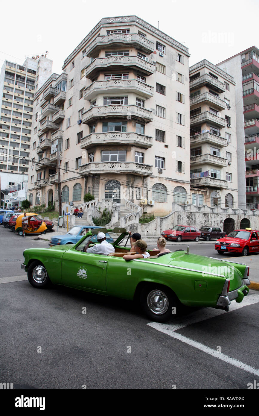 Vecchia auto a Cuba in Havana Foto Stock