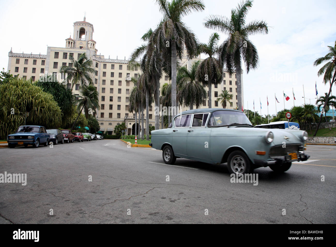 Vecchia auto a Cuba in Havana Foto Stock