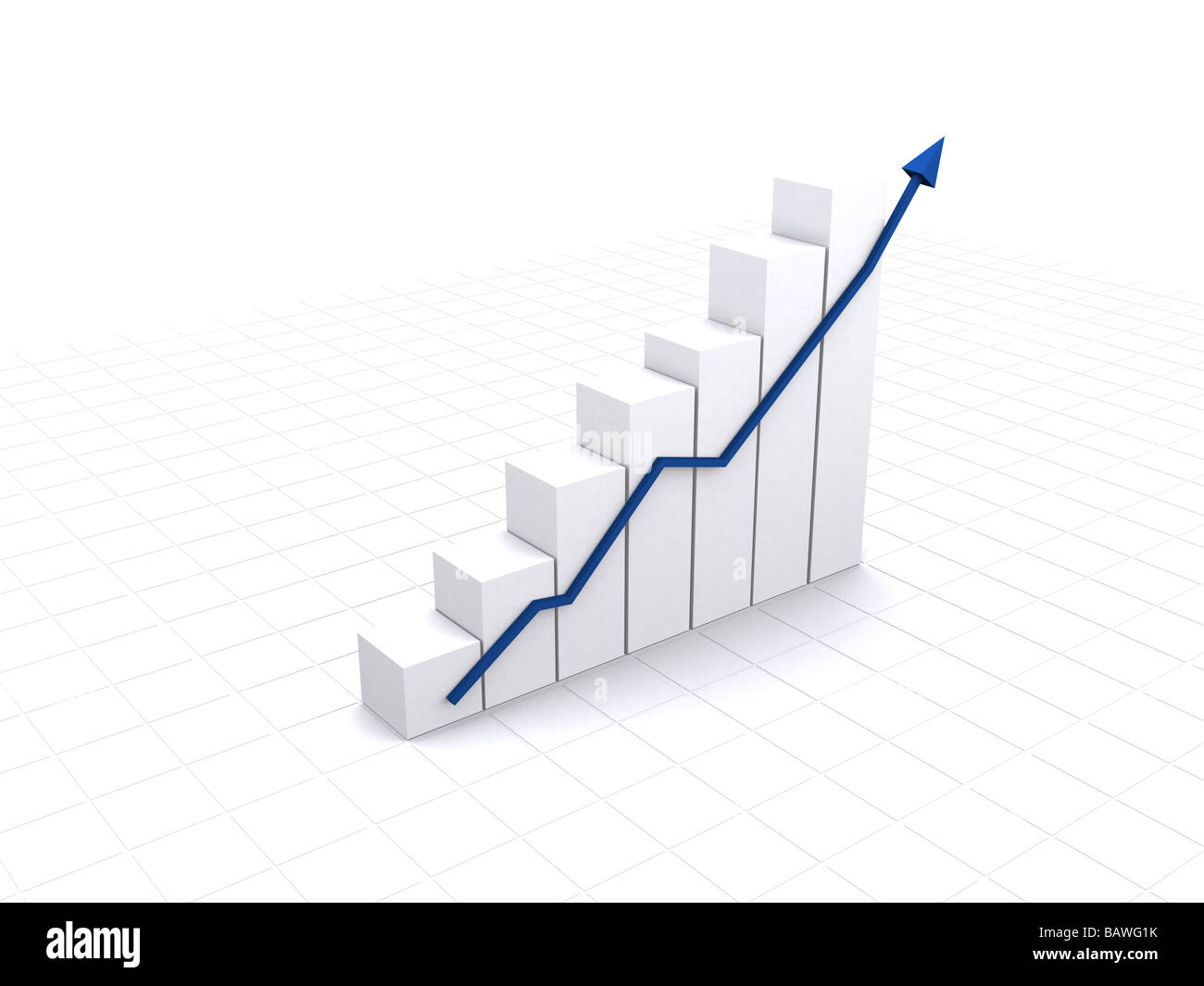 Business grafico bianco Foto Stock