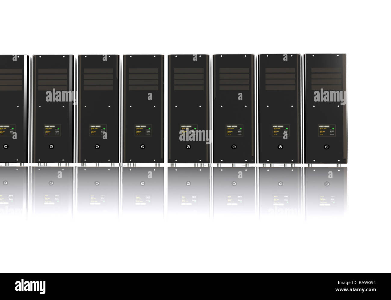 3d i server di computer Foto Stock