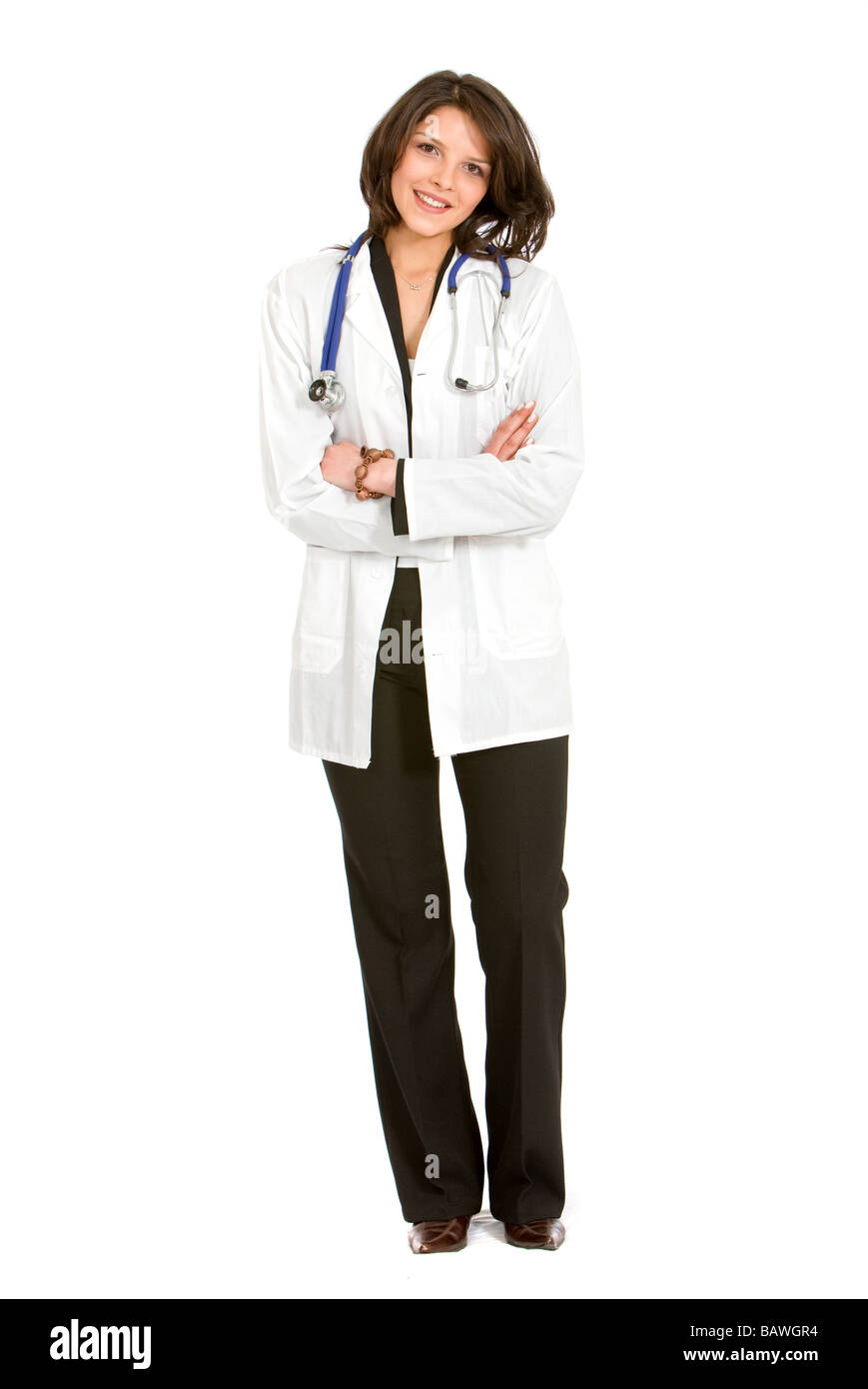 Fullbody medico donna Foto Stock