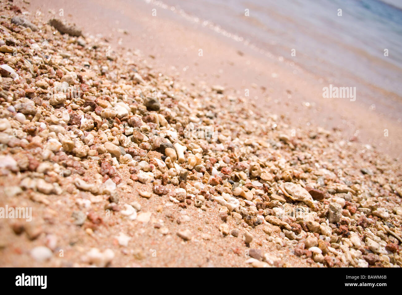 Primo piano di sabbia sharm el sheikh Foto Stock