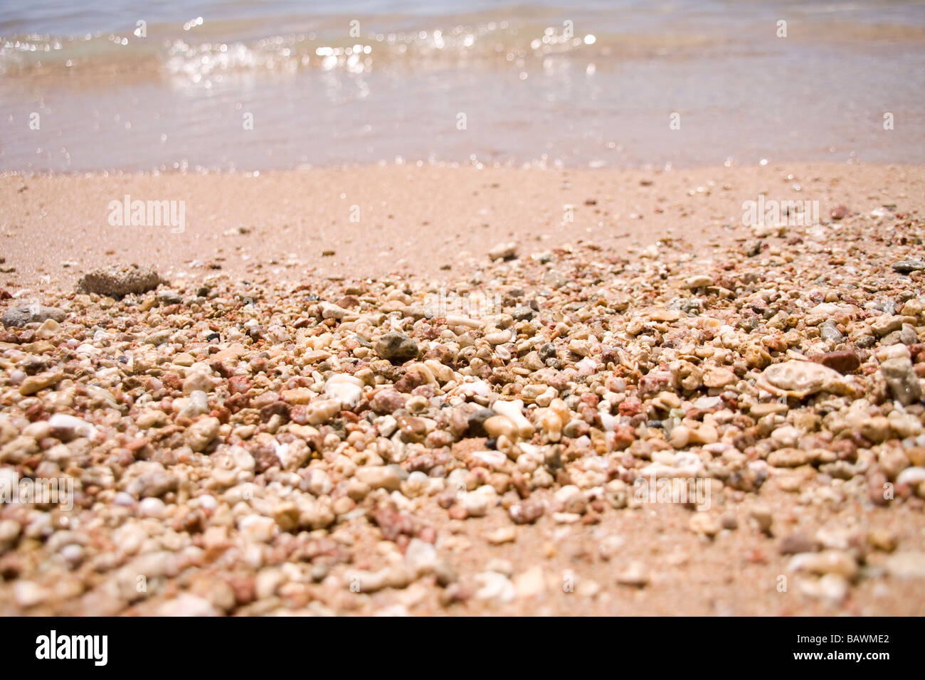 Primo piano di sabbia sharm el sheikh Foto Stock