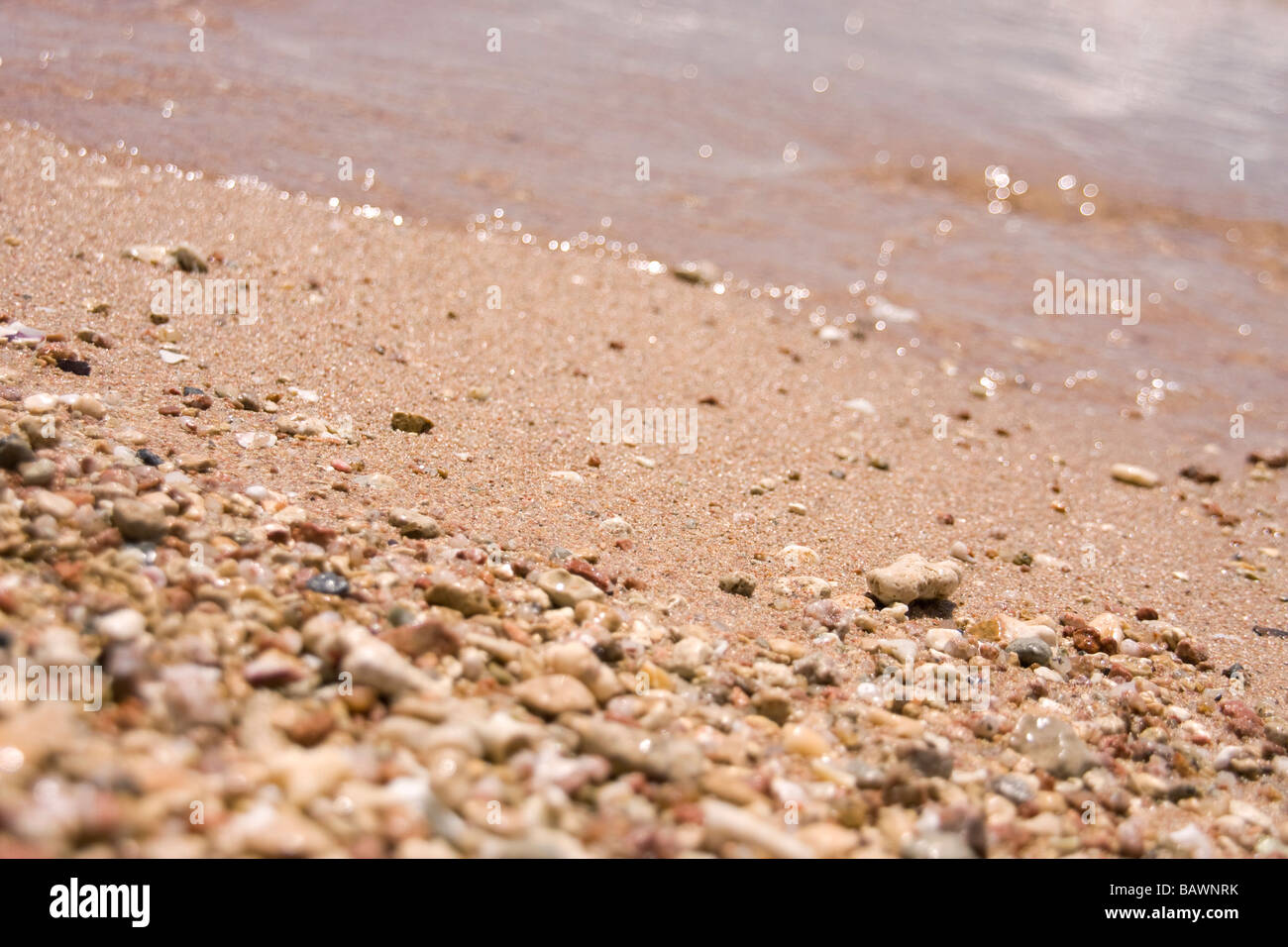 Primo piano di sabbia sharm el sheikh Foto Stock