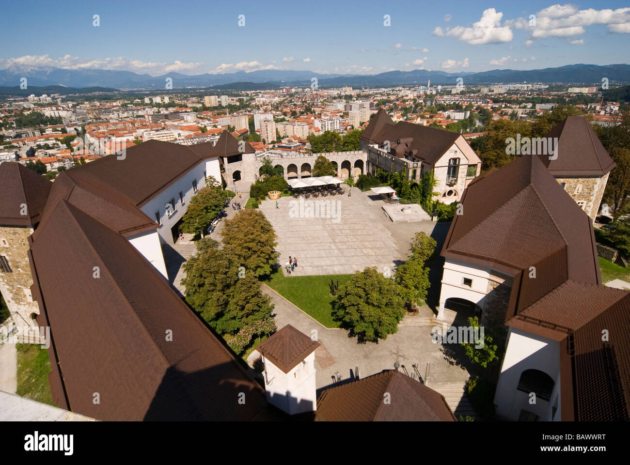 Castello di Ljubljana interno Foto Stock