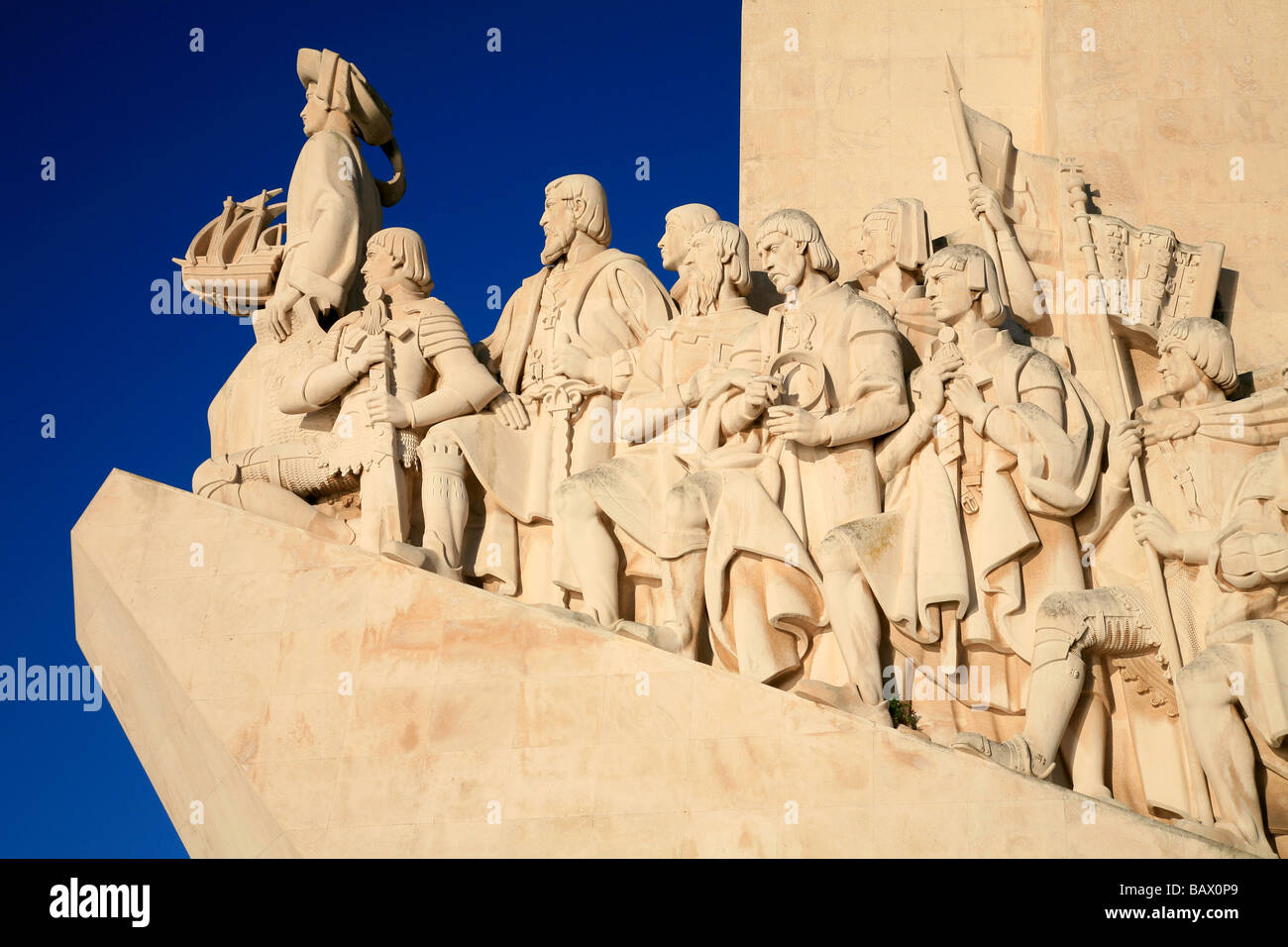 Il Monumento delle Scoperte a Lisbona, Portogallo Foto Stock