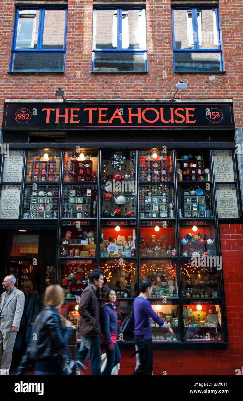 La Casa del tè in Covent Garden Londra Inghilterra REGNO UNITO Foto Stock