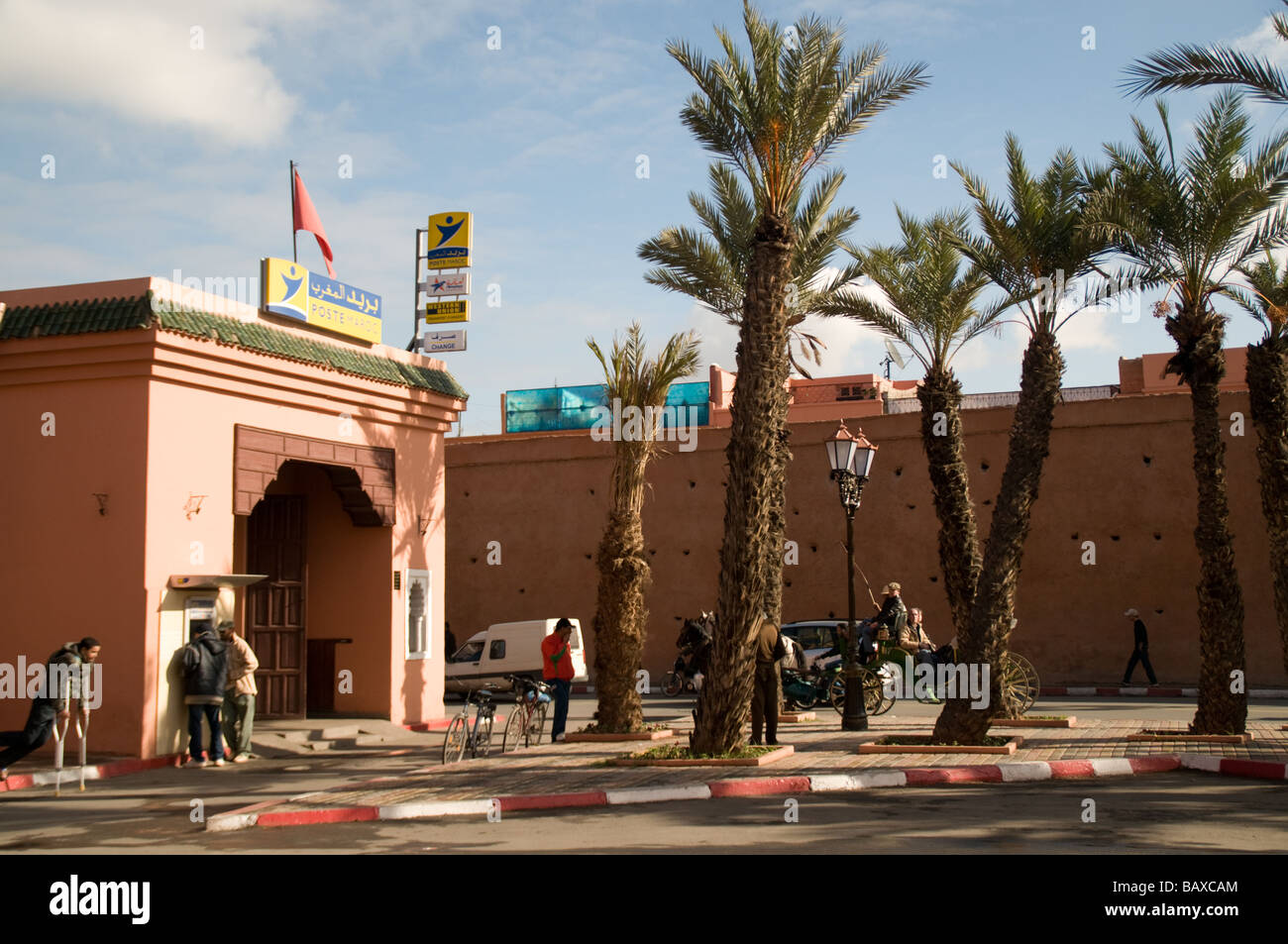 Ufficio postale a Marrakech Foto Stock