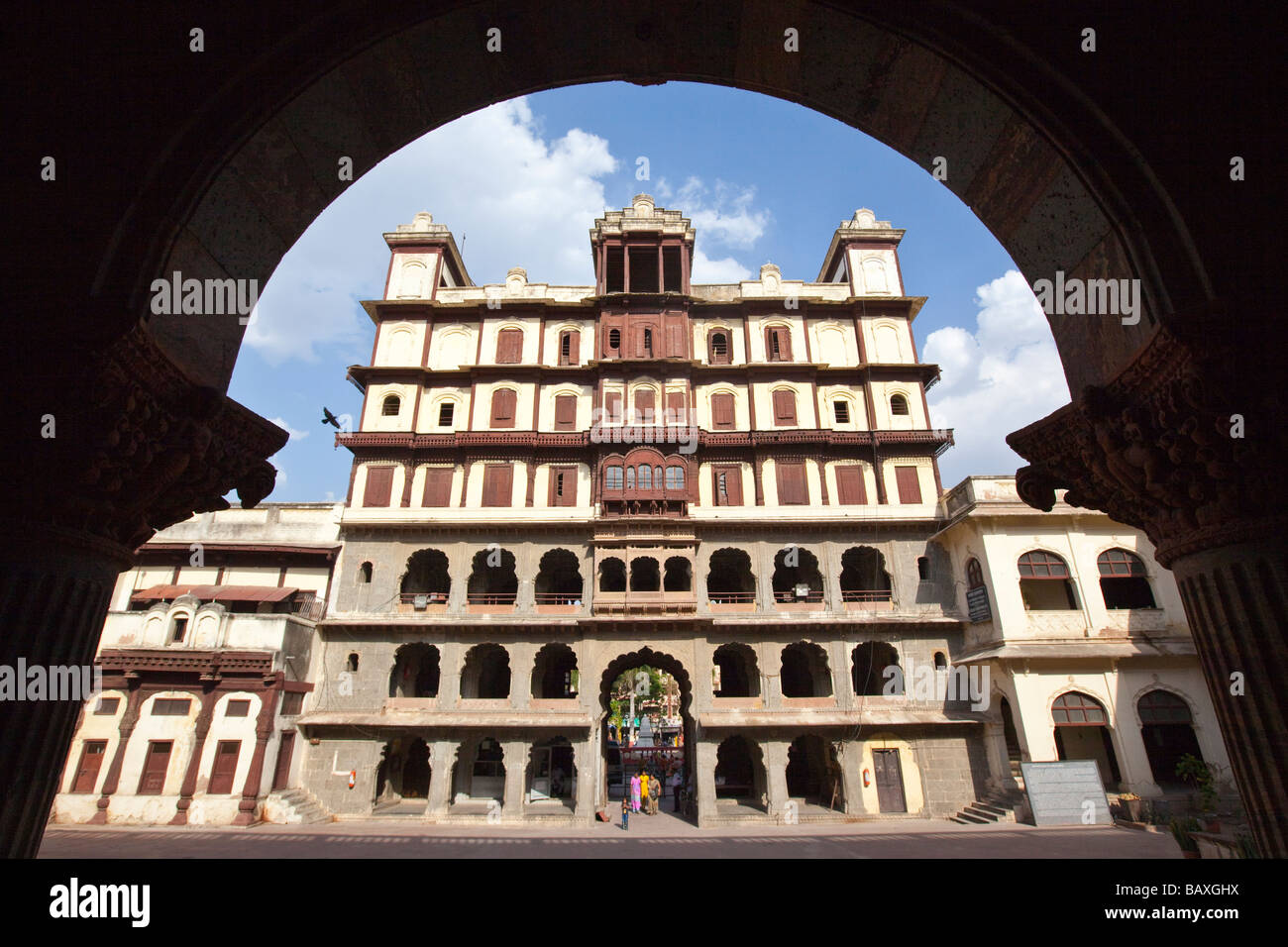 Raj Wada Mansion a Indore Madhya Pradesh India Foto Stock