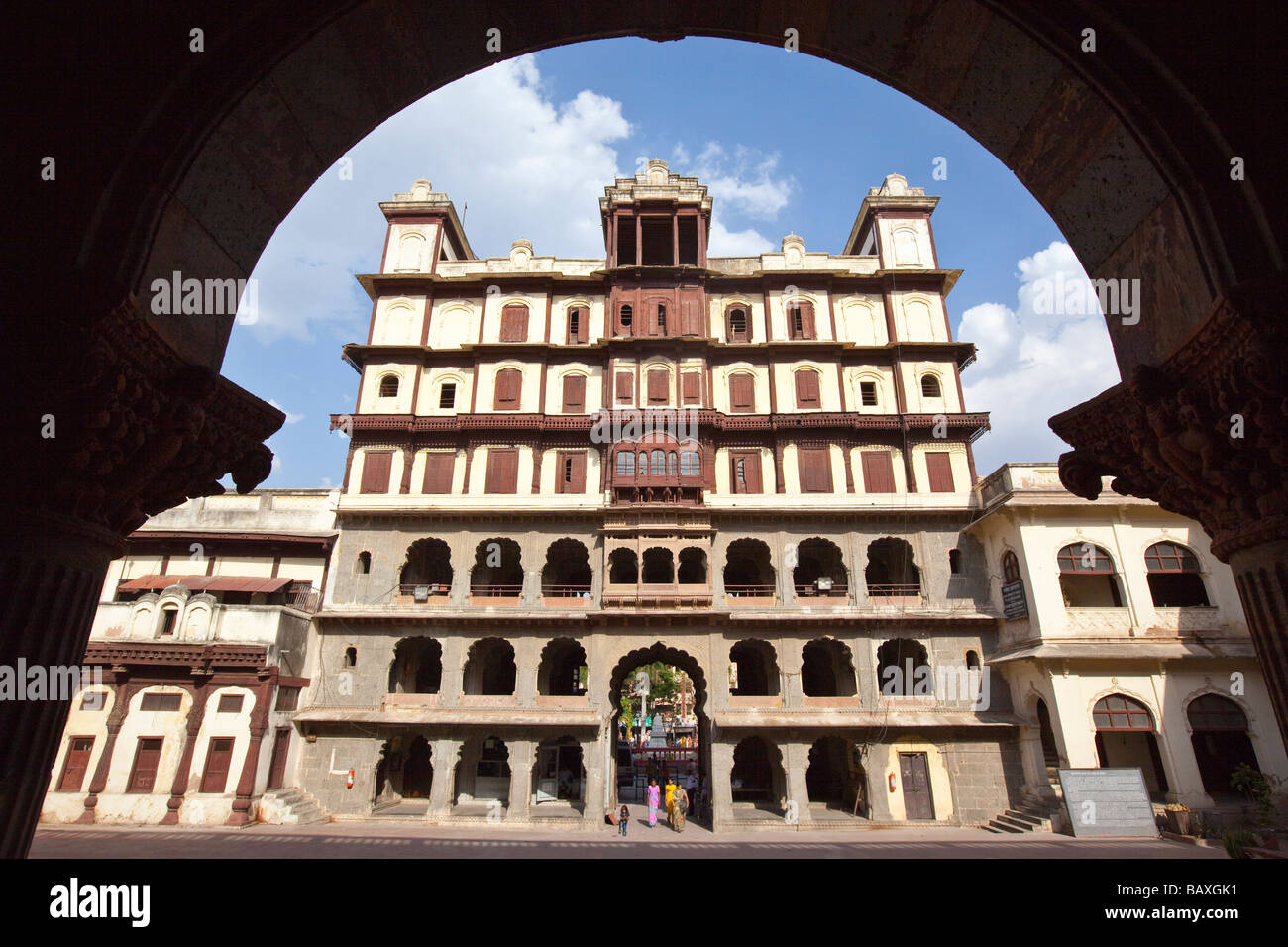 Raj Wada Mansion a Indore Madhya Pradesh India Foto Stock