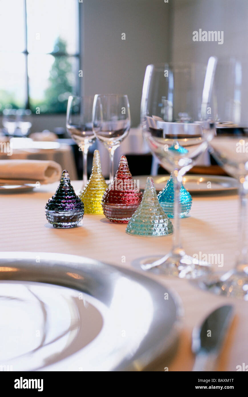 Decorazione in Ristorante Guy Savoy in hotel Cesars Palace, Las Vegas, Nevada, Stati Uniti d'America, America Foto Stock