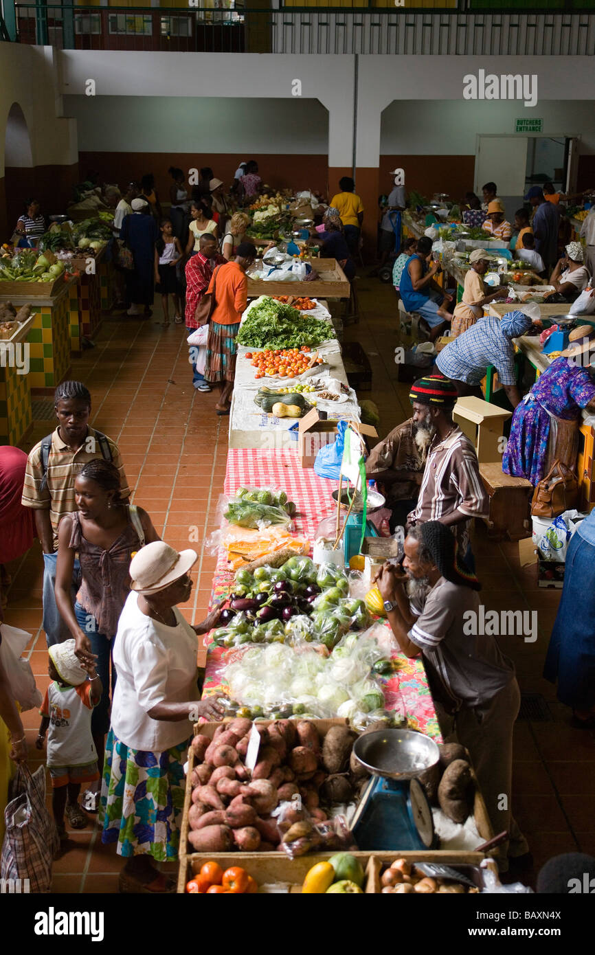 Mercato Cheapside, Bridgetown, Barbados, Caraibi Foto Stock