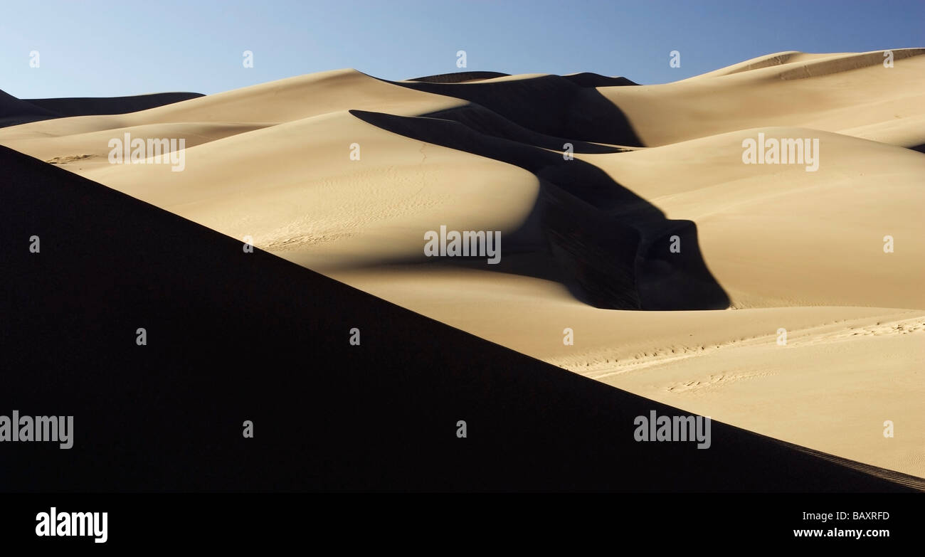 Dunescape - Grande dune sabbiose del Parco Nazionale e di preservare - vicino a Mosca, Colorado Foto Stock