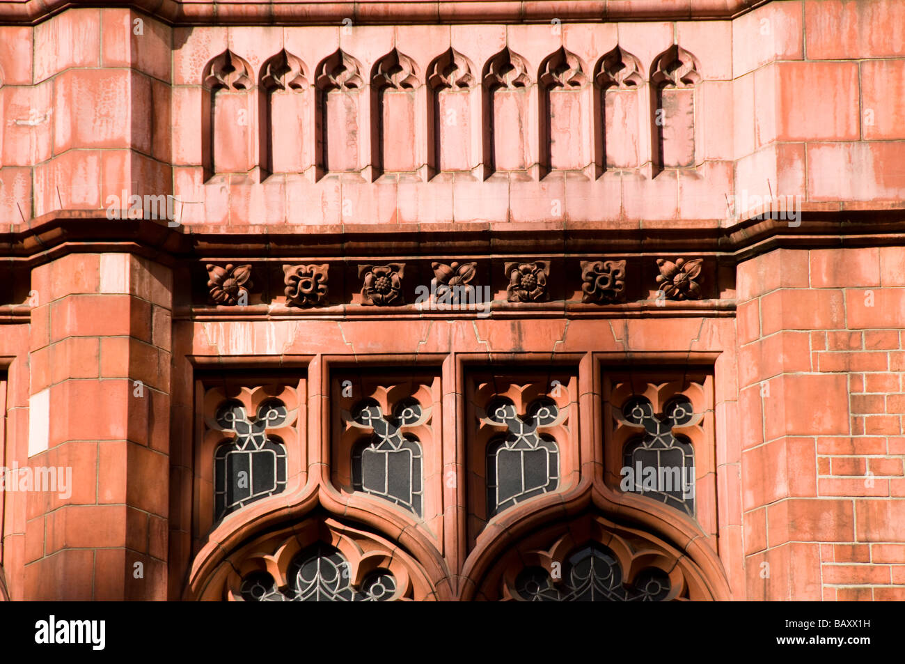 Dettagli architettonici, Waterhouse Suqare, Holborn, Londra Foto Stock