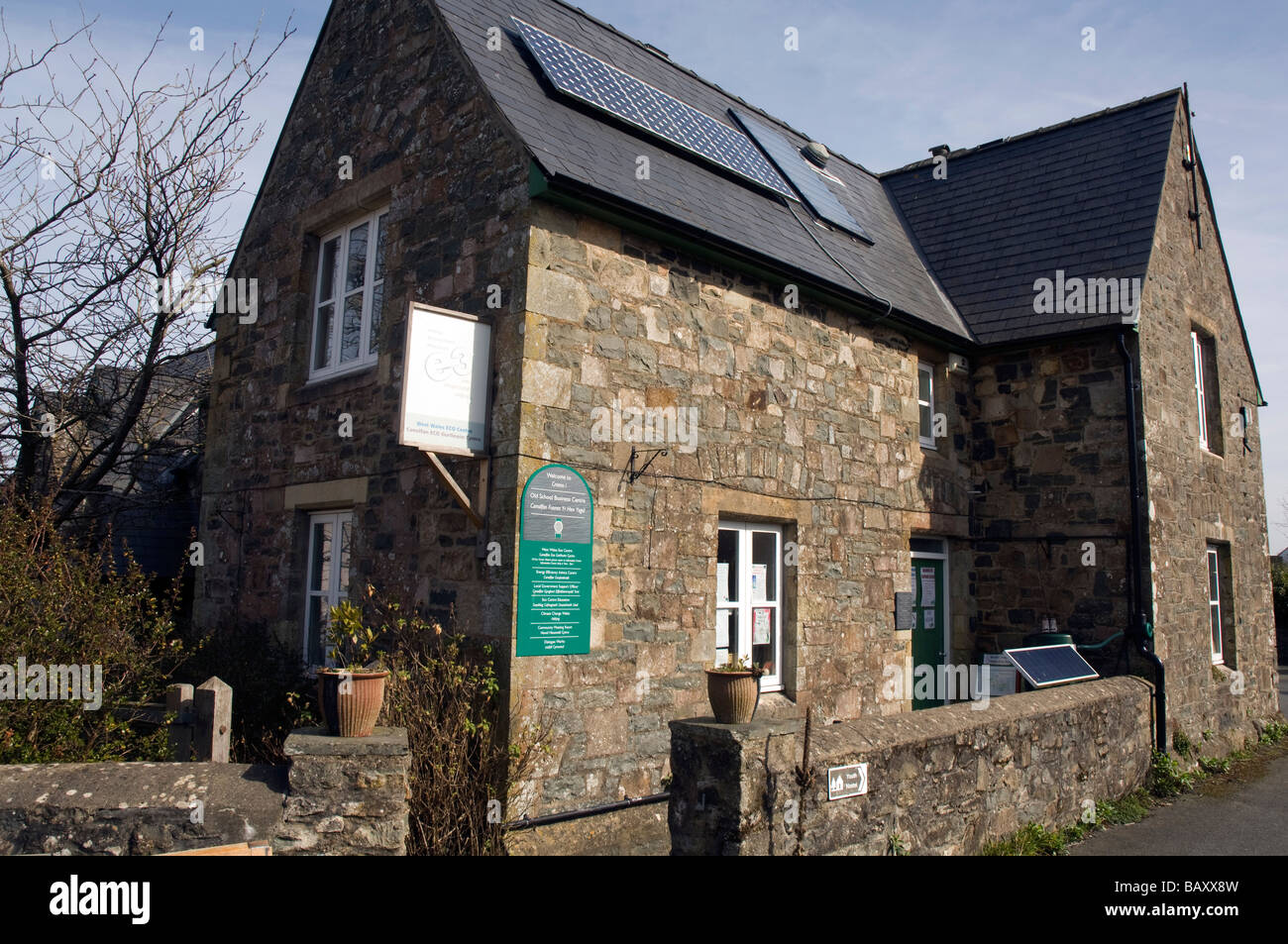 West Wales Eco Center, Newport Pembrokeshire, Wales, Regno Unito, Europa Foto Stock