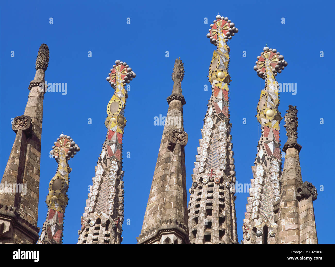 La Sagrada Familia di Antoni Gaudì Barcellona, Spanien Foto Stock