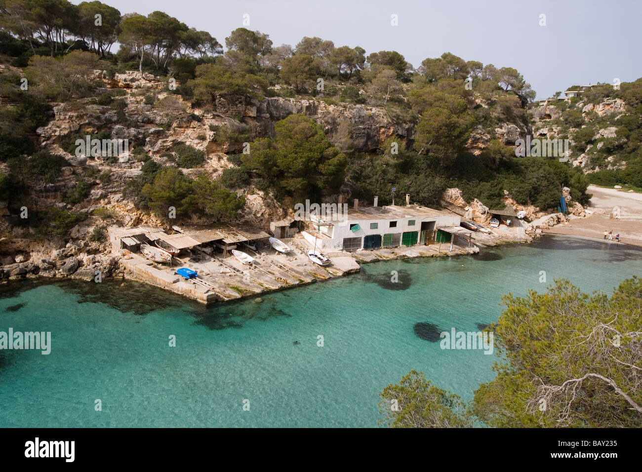 Cala Pi Cove, Cala Pi, Maiorca, isole Baleari, Spagna Foto Stock