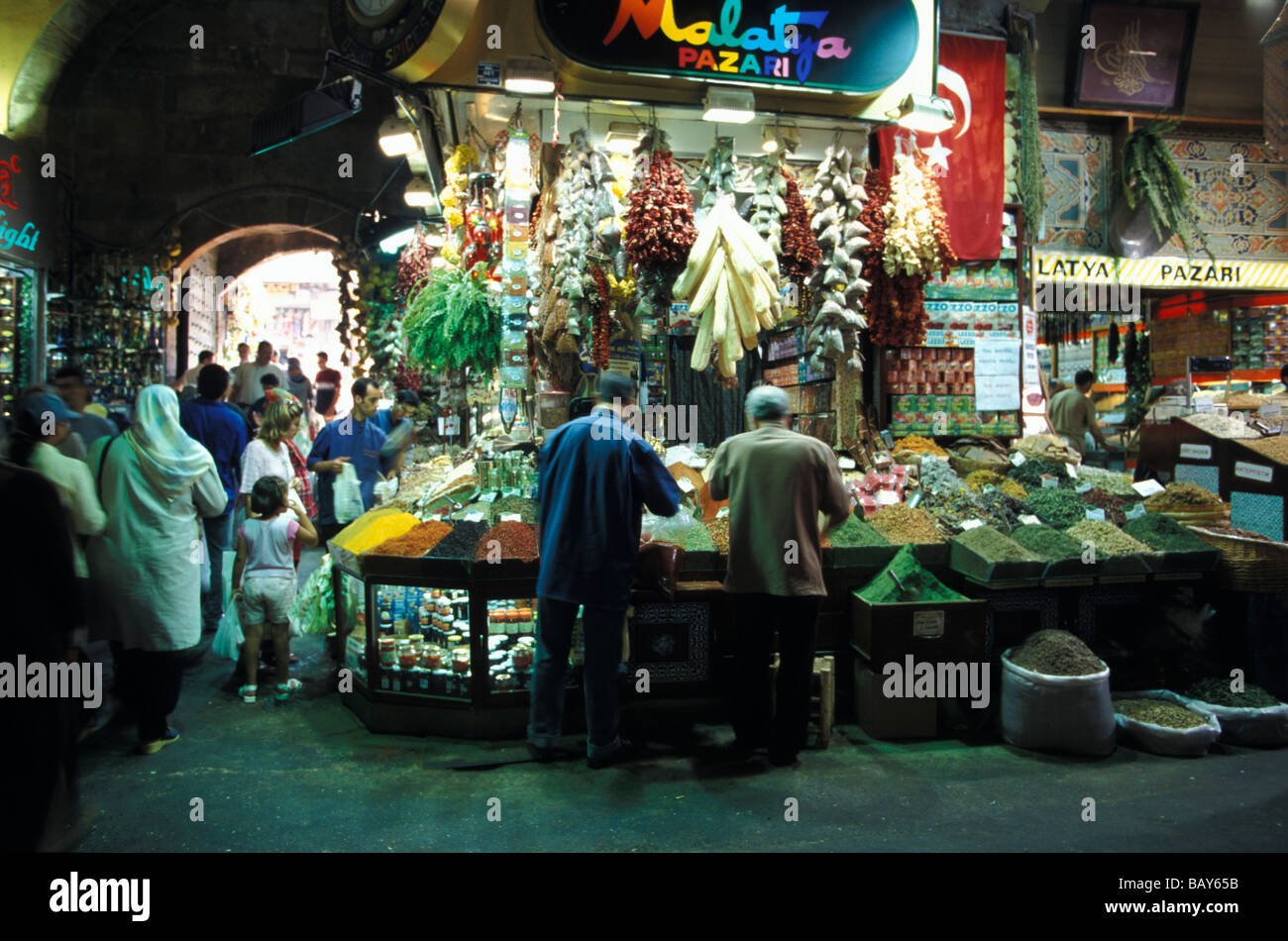 Egyptian Spice Market, Eminoenue, Istanbul, Turchia Foto Stock
