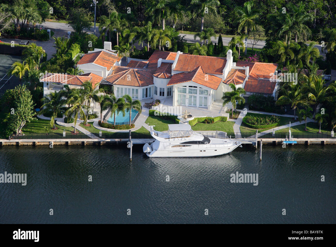 Case di Lusso in Coral Gables, Miami, Florida, Stati Uniti d'America, STATI UNITI D'AMERICA Foto Stock