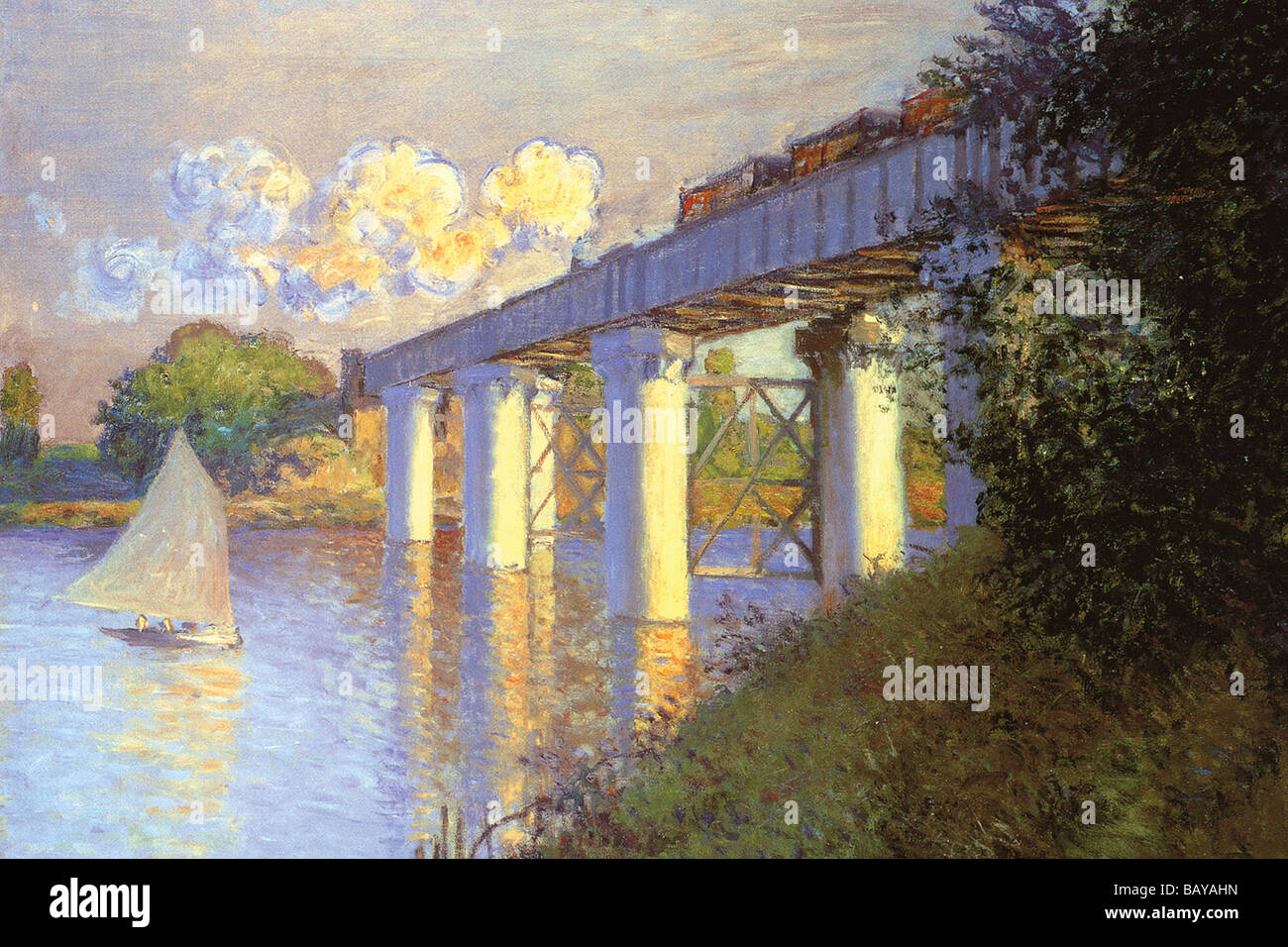 Ponte ferroviario,Argenteuil Foto Stock