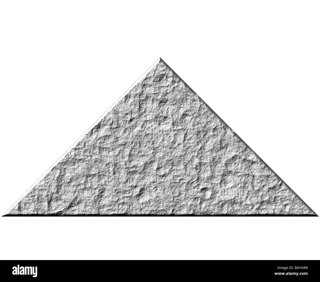 Piramide di roccia 3D Foto Stock