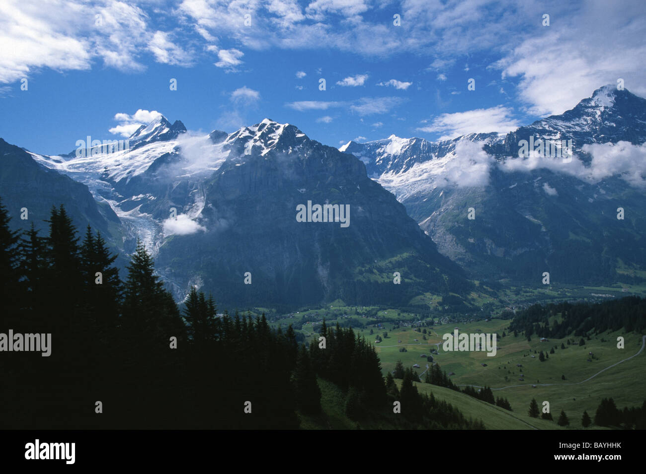 Alpi vicino a Grindelwald in Svizzera Foto Stock