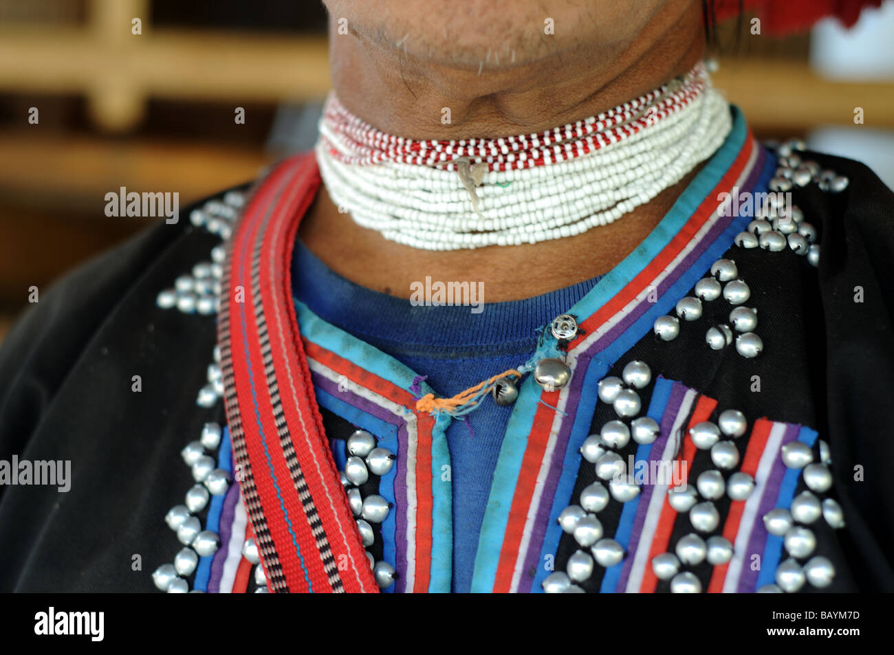 Lahu maeram uomo villaggio tribale vicino a Chiangmai thailandia Foto Stock