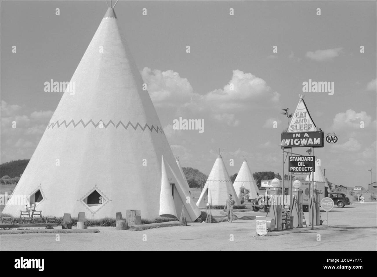 Oriente e dormire in un Wigwam Foto Stock