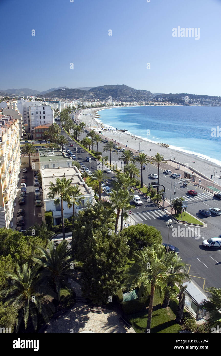 Promenade Des Anglais, Nizza Foto Stock