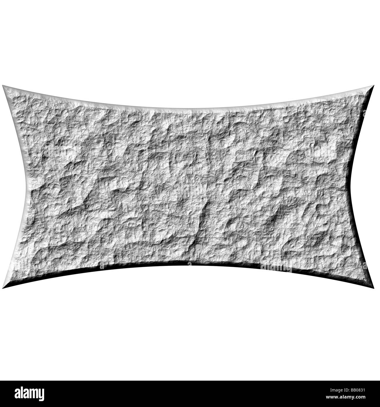 banner di pietra 3D Foto Stock