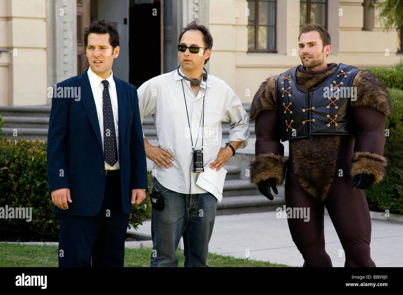 Modelli di ruolo Anno : 2008 Director : David Wain Paul Rudd, David Wain, il Seann William Scott immagine di scatto Foto Stock Modelli di ruolo Anno : 2008 Director : David Wain Paul Rudd, David Wain, il Seann William Scott immagine di scatto Foto Stock