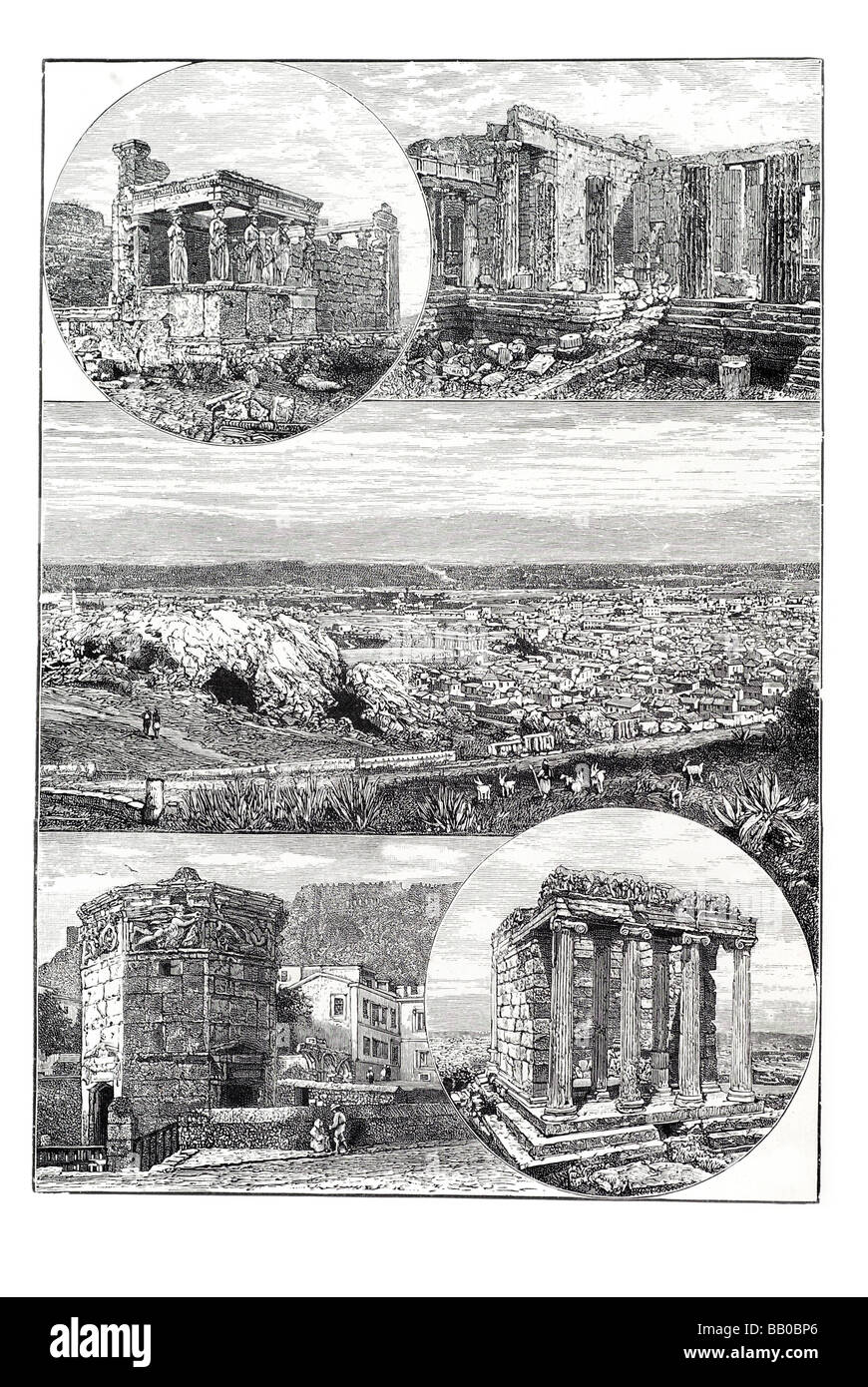 viste ad Atene Foto Stock