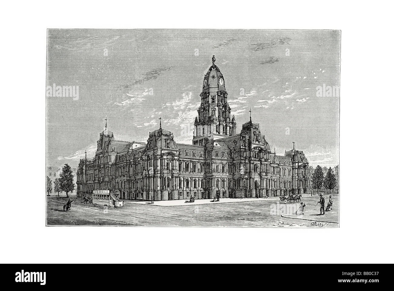 I nuovi edifici comunali Foto Stock